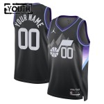 Maillot NBA Utah Jazz Personnalisable Jordan 2025-26 Statement Edition Noir Swingman - Enfant